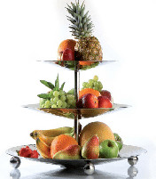 Bộ đồ đựng salad & hoa quả cho quầy buffet bằng Inox