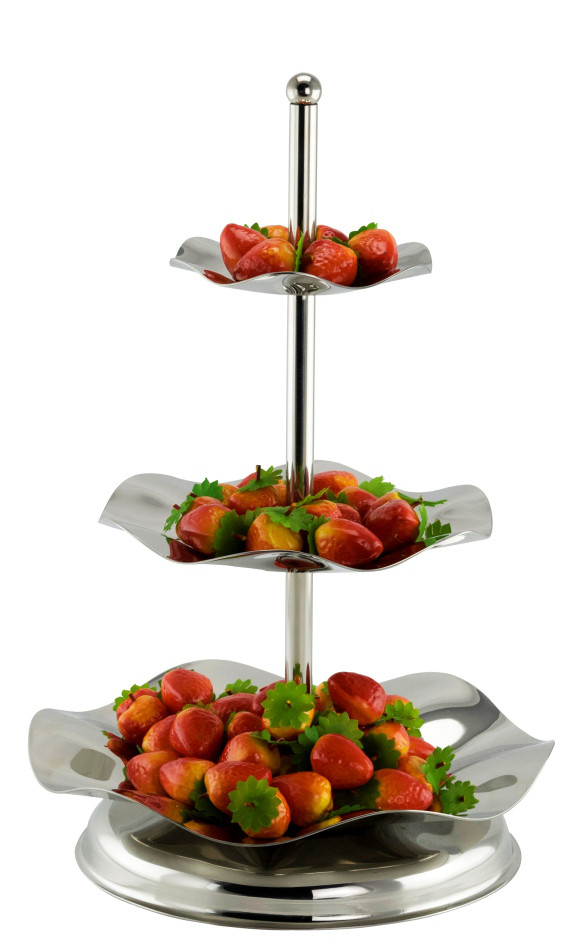Bộ đồ đựng salad & hoa quả cho quầy buffet bằng Inox